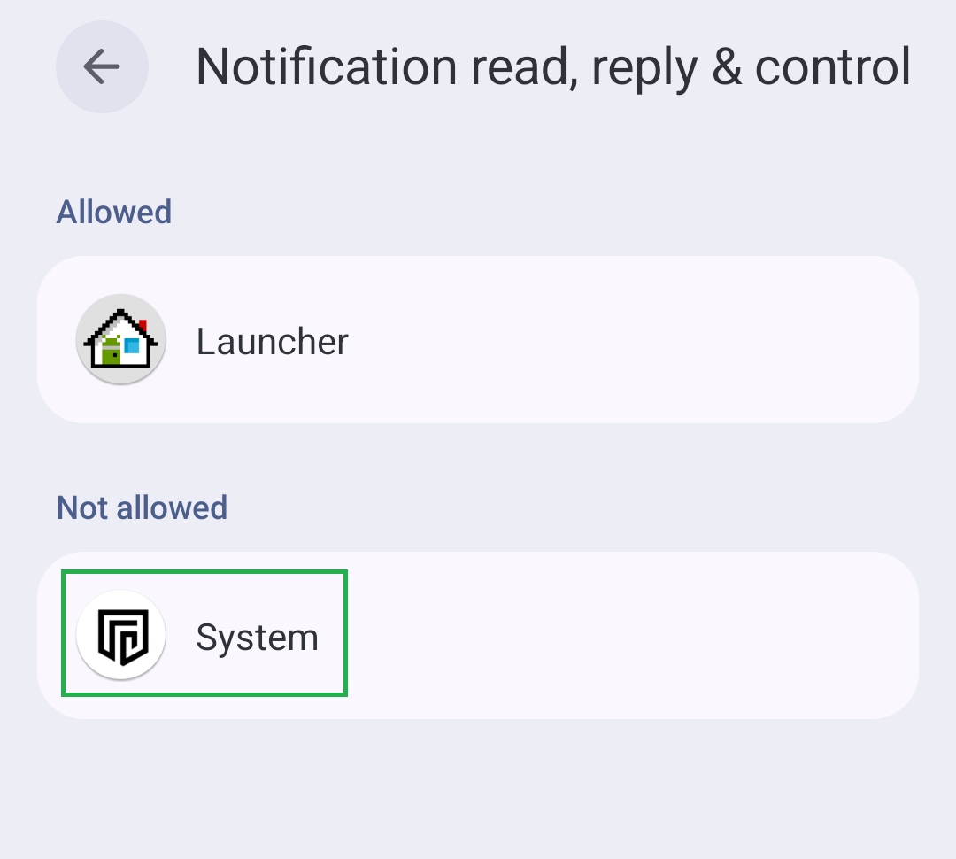 Notification permission, screen 1